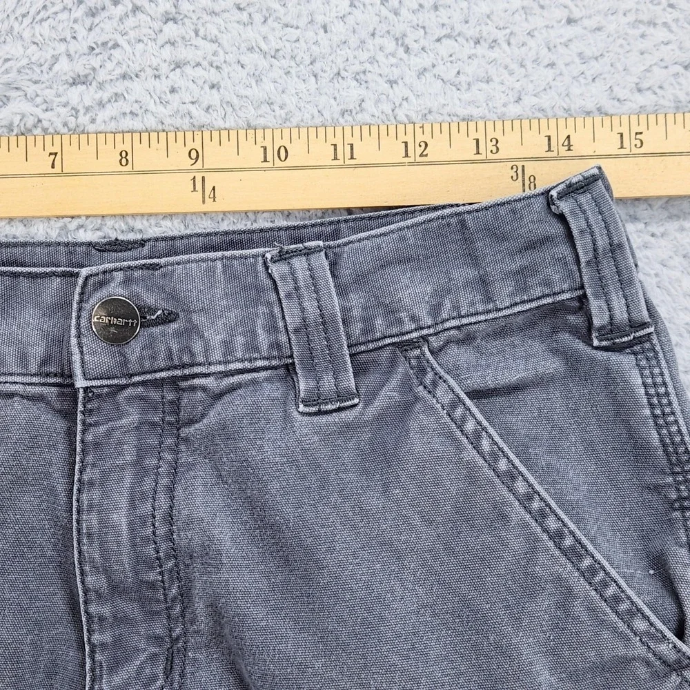 Carhartt Rugged Flex Pants Mens 30x32 Gray Relaxed Fit Canvas Cargo Workwear